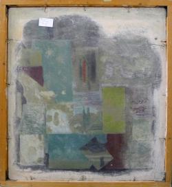 Pieter Compaan<br />Compositie met rood versierd
