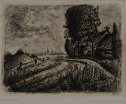 Abe Kuipers<br />Landschap met boerderij