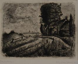 Abe Kuipers<br />Landschap met boerderij
